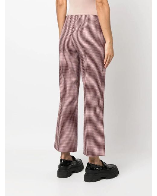 P.A.R.O.S.H. Houndstooth Flared Trousers