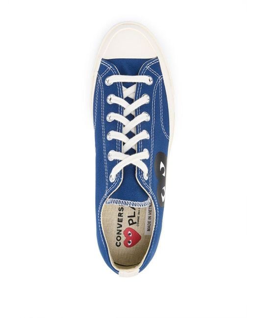 COMME DES GARÇONS PLAY Blue Comme Des Garçons Play X Converse 70s Canvas Low-top Trainers