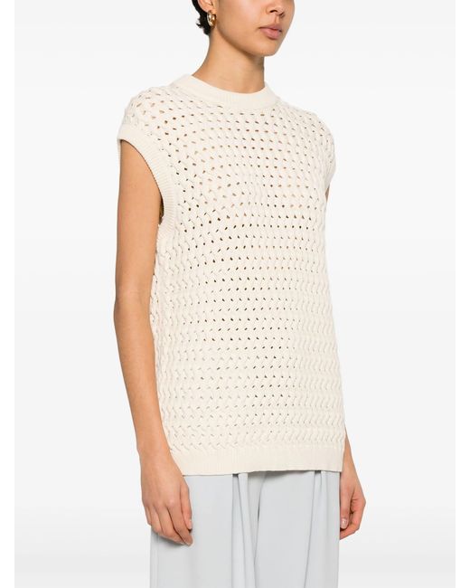 Theory Natural Cable-Knit Vest
