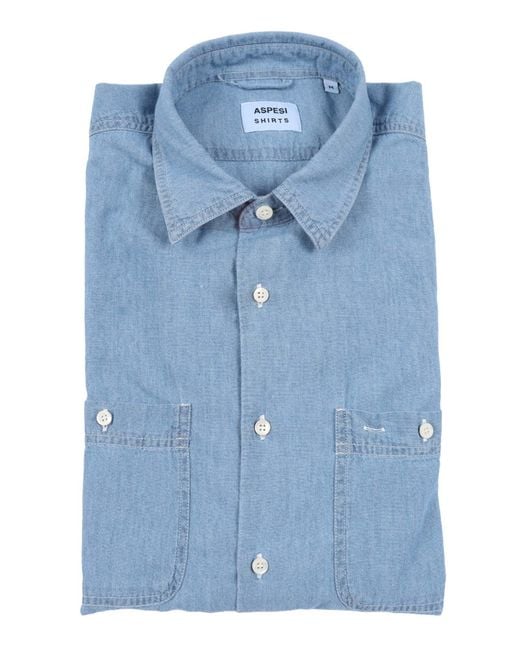 Aspesi Blue I'M Not Going Anywhere