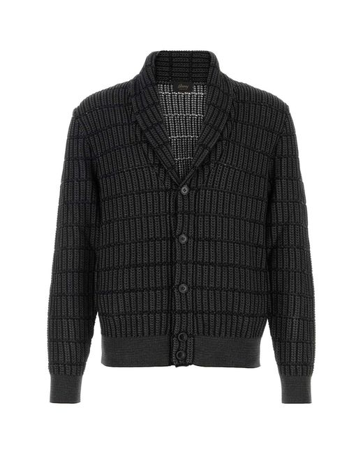 Brioni Black Regular Cardigans for men