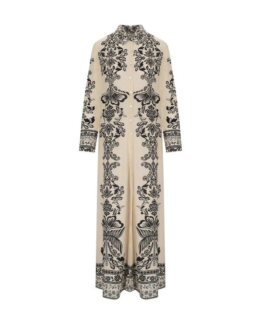 PAHIESA FORMENTERA White Ecru Shirt Dress