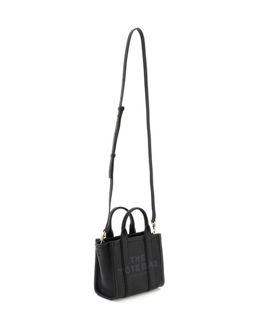 Marc Jacobs Black Die Leder -Mini -Einkaufstasche