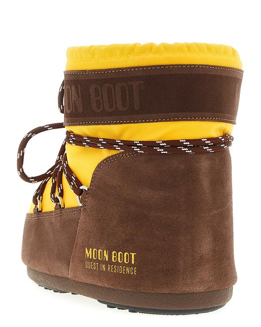 Moon Boot X Guest In Residence 'icon Low' Enkellaarzen in het Yellow