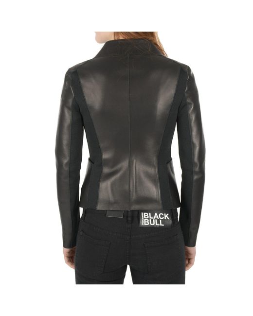 DSquared² Black Leather Jacket