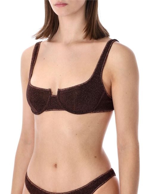 Oseree Multicolor Oséree Swimwear Lumière Lurex Balconette Bikini
