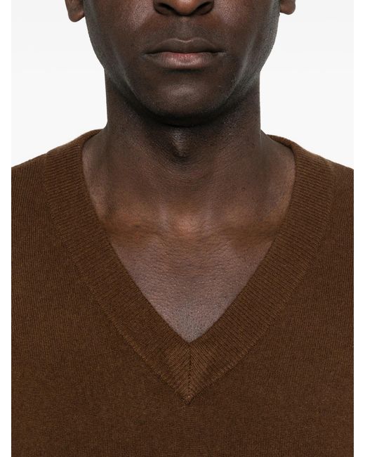 Entire studios Brown Knit V Neck
