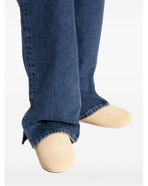 Ugg Muiltjes Met Lammy Voering En Platte Zool in het Natural