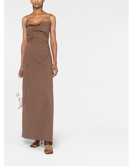 Jacquemus Maxi-Jurk in het Brown