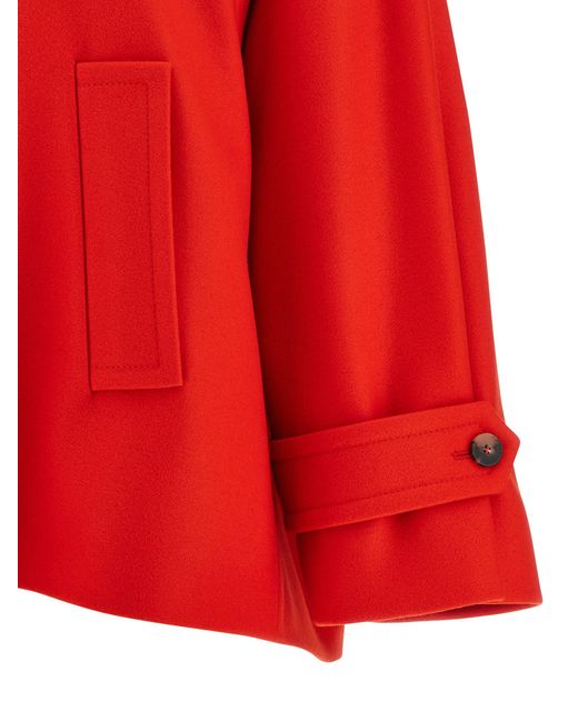 Alberto Biani Red Caban Mantel