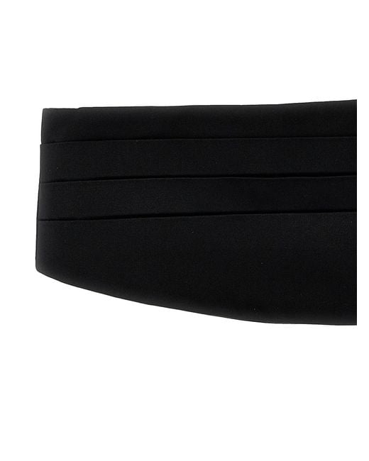 Dolce & Gabbana Black Tuxedo Headband Belts