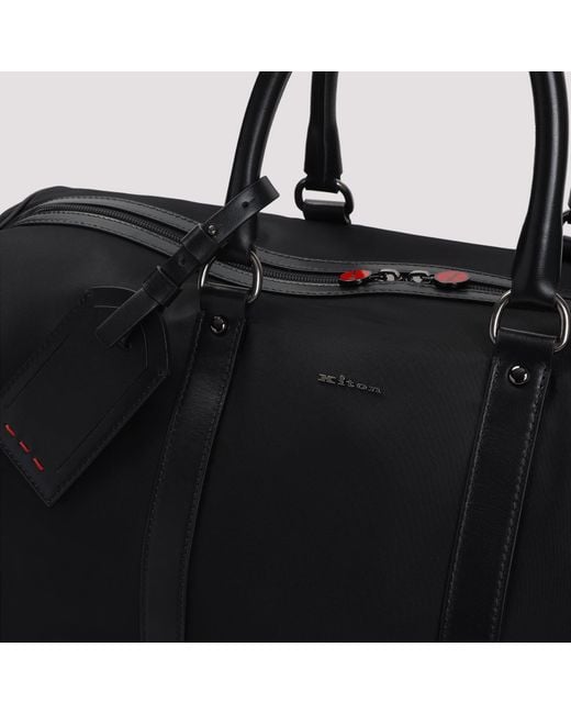 Kiton Black Polyamide Duffle Bag