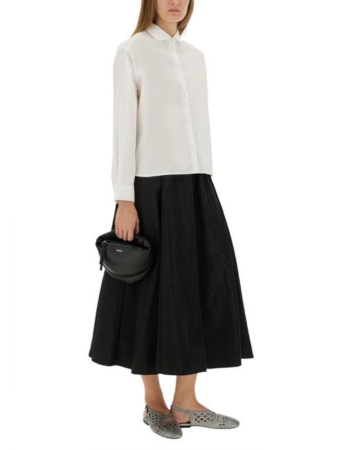 Aspesi White Cotton Poplin Boxy Shirt