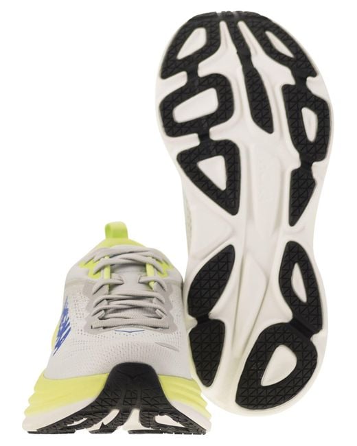 Hoka One One Blue Bondi Ultra Shortened Sports Shoe for men