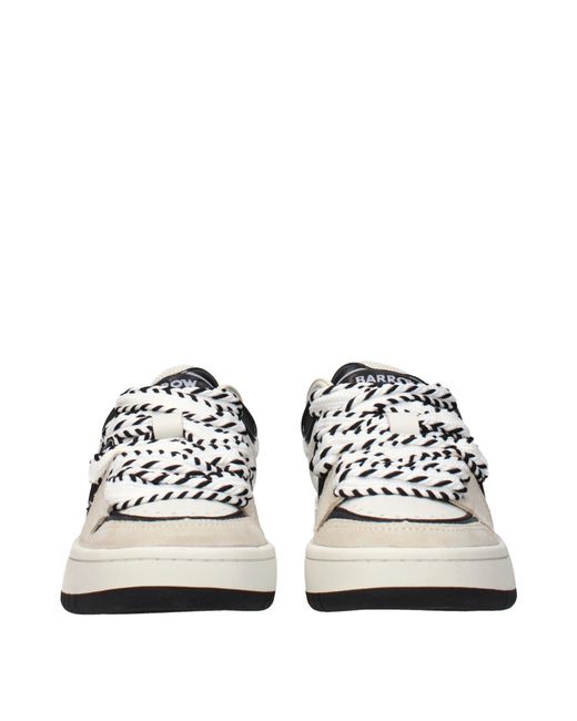 Barrow White Sneakers Skate Leather