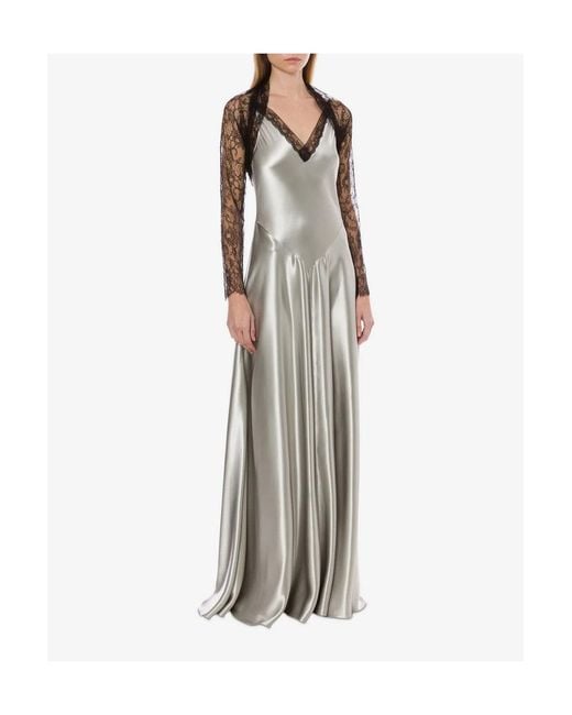 Alberta Ferretti White Alberta Ferretti Grey