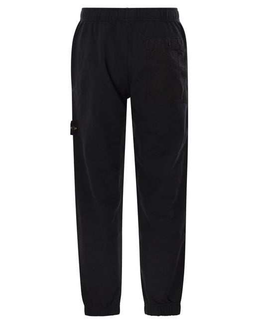 Stone Island Blue Regular Fit Jogger Trousers With Seasonal Pocket for men