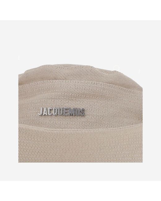 Jacquemus Natural Logo Bucket Hat for men