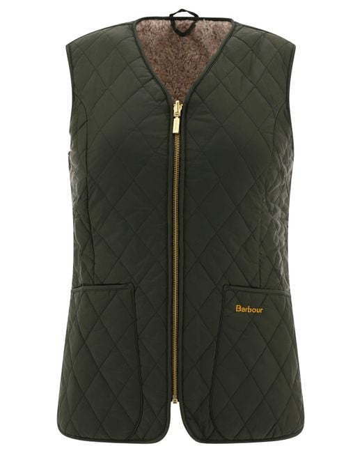 Barbour Gewatteerde Bodywarmer Met Diamantpatroon in het Green