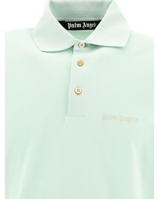 Palm Angels "Classic Logo" Poloshirt in Green für Herren