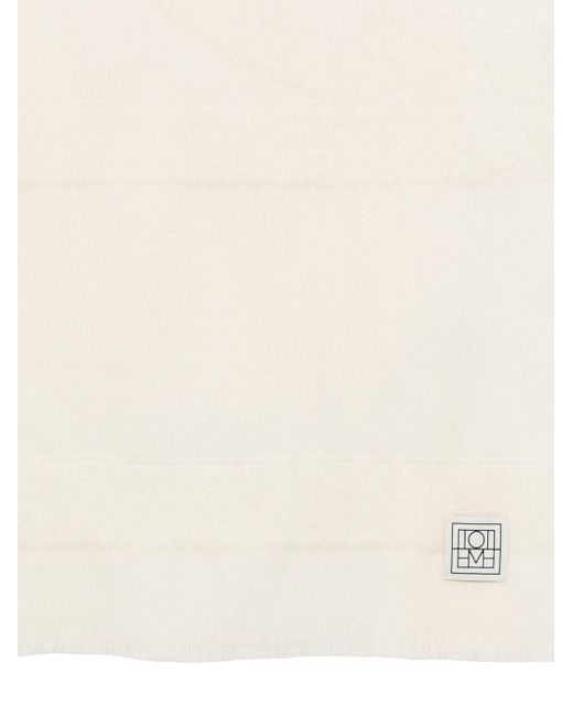 Totême Natural Wool Monogram Scarf