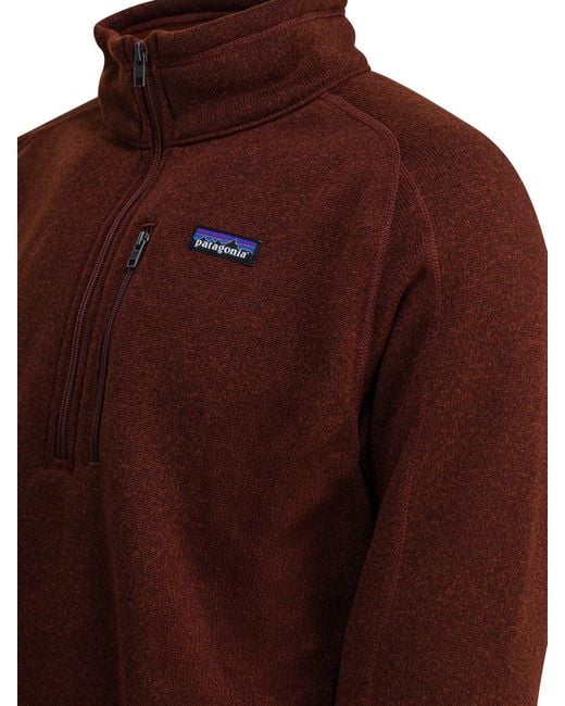 Patagonia "Better Sweater" Sweatshirt mit halbem Reißverschluss in Brown für Herren