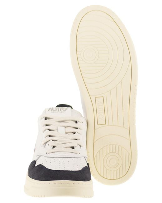 Autry White Medalist Low for men
