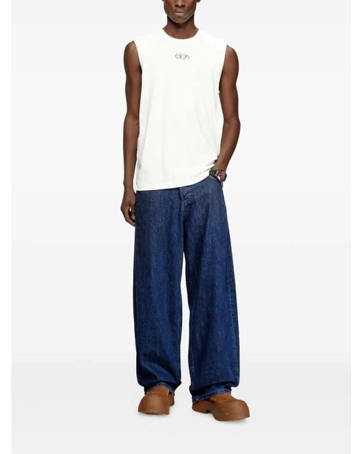 DIESEL White T-Shirt Bisco-Iod