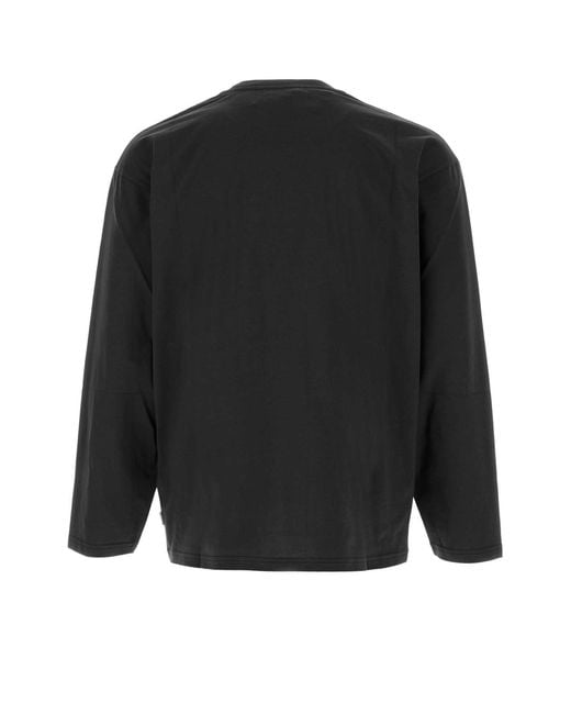 Jil Sander Black T-Shirt Cn Ls for men
