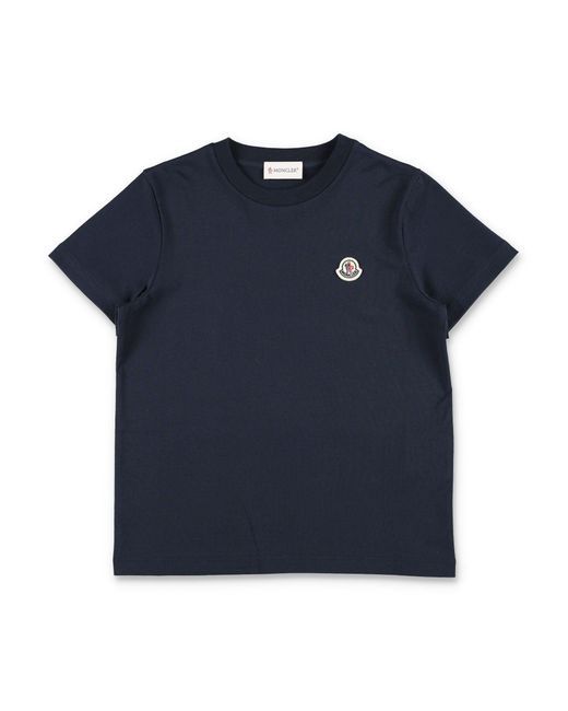 Moncler Black Boy's Cotton Jersey T-Shirt Set Of 3