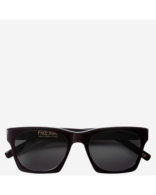 FACE HIDE Logo Zonnebril in het Black