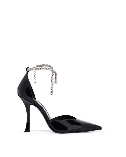 Jimmy Choo Black Stevie 100 Patentleder