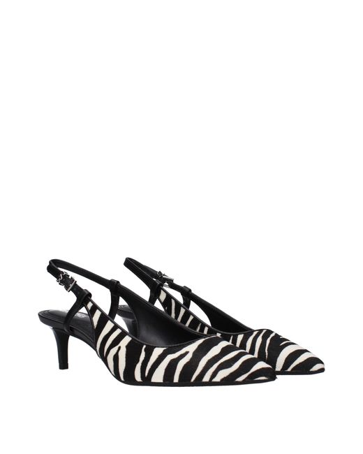 Michael Kors Black Doreen Sandals And Optical Horse