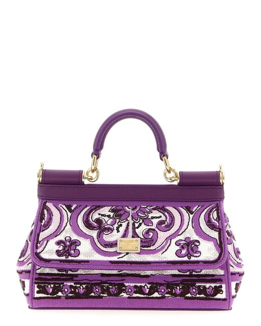 Dolce & Gabbana Purple Handbag 'Sicily Small'