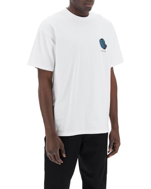 Carhartt Round Neck T -shirtdiagram in het White voor heren