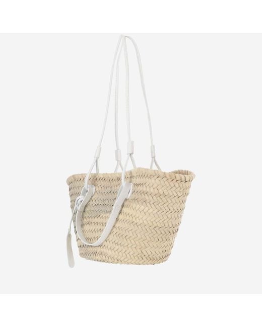 Filippo Catarzi 1910 Natural Straw Bag With Logo
