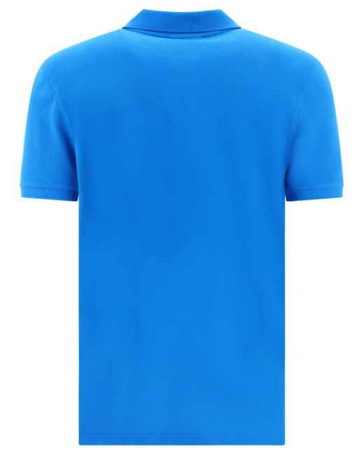 Maison Kitsuné Maison Kitsuné "Fox Head" Poloshirt in Blue für Herren