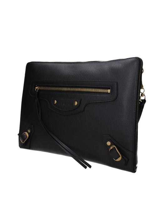 Balenciaga Black Pochette Neo Classic Donna Pelle Nero