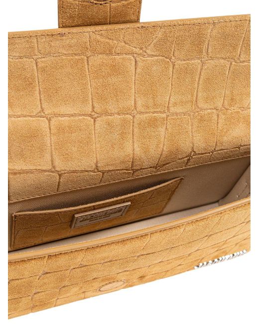 Jacquemus Metallic Le Bambino Long Leder Umhängetasche