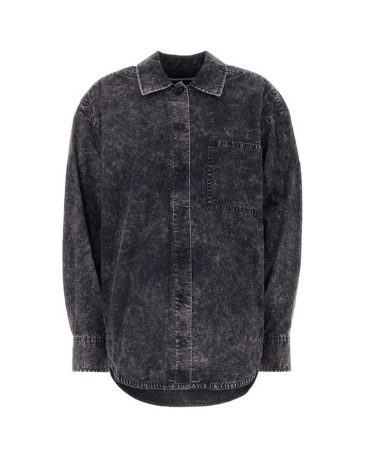 T By Alexander Wang Gray Shirts