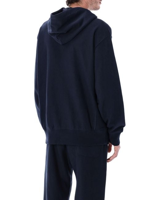 Champion Blue Champion Relaxed-Fit Hoodie With Logo