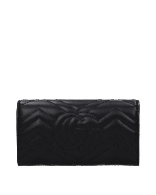Gucci Black Wallet Leather