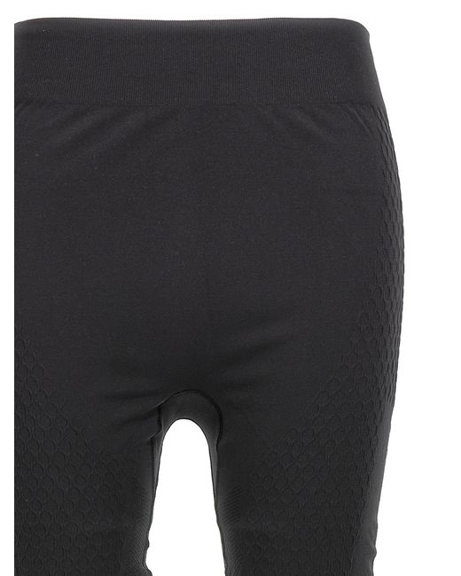 MM6 by Maison Martin Margiela Black High-Waisted Stretch Tech Fabric Leggings