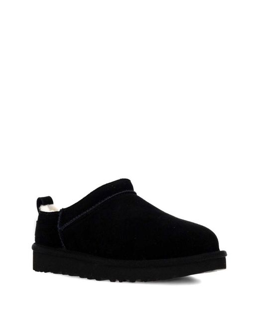 Ugg Black Classic Micro Slip On Plush Interior