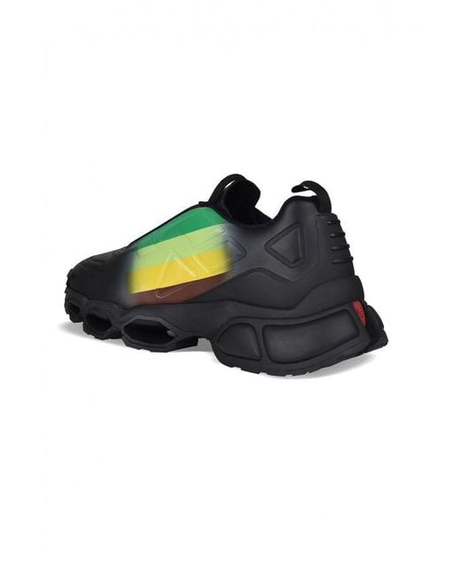 Prada Blue Collision Cross Sneakers