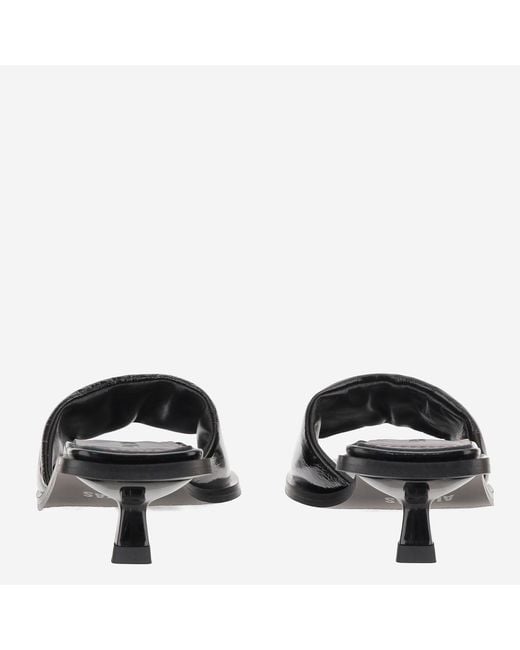 Alohas Black Kia Leather Sandals