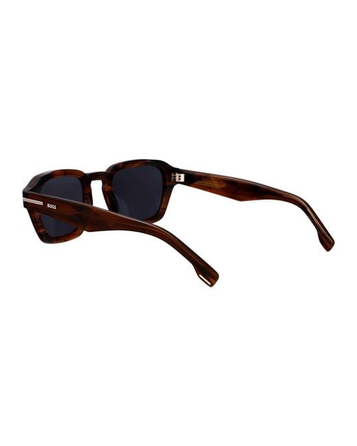Boss Blue Horn Acetate Sunglasses