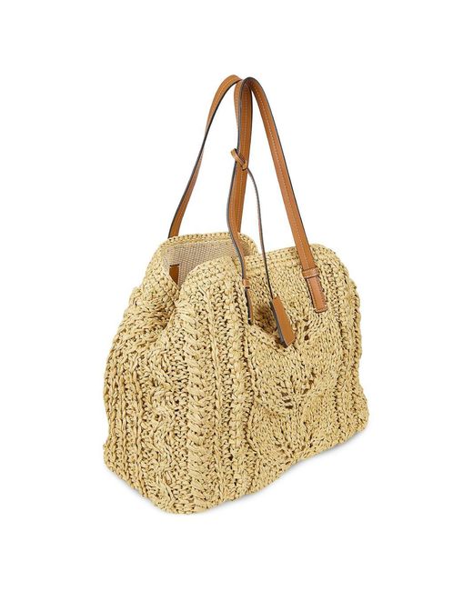 Ermanno Scervino Natural Rafia Tote Bag
