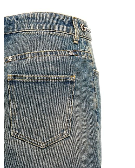 Givenchy Mini-Rok Met 4G-Ketting in het Blue