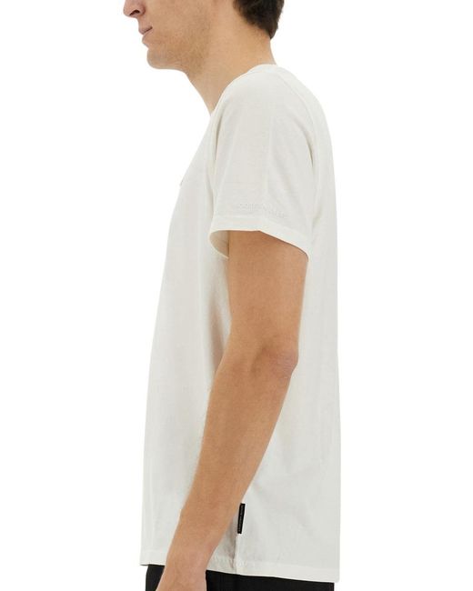 Moose Knuckles White T Shirt "Duluth"